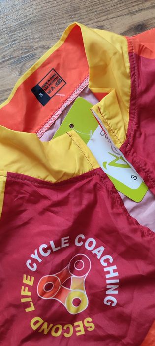 Kamizelka kolarska wiatrówka bez rękawów S rowerowa lato