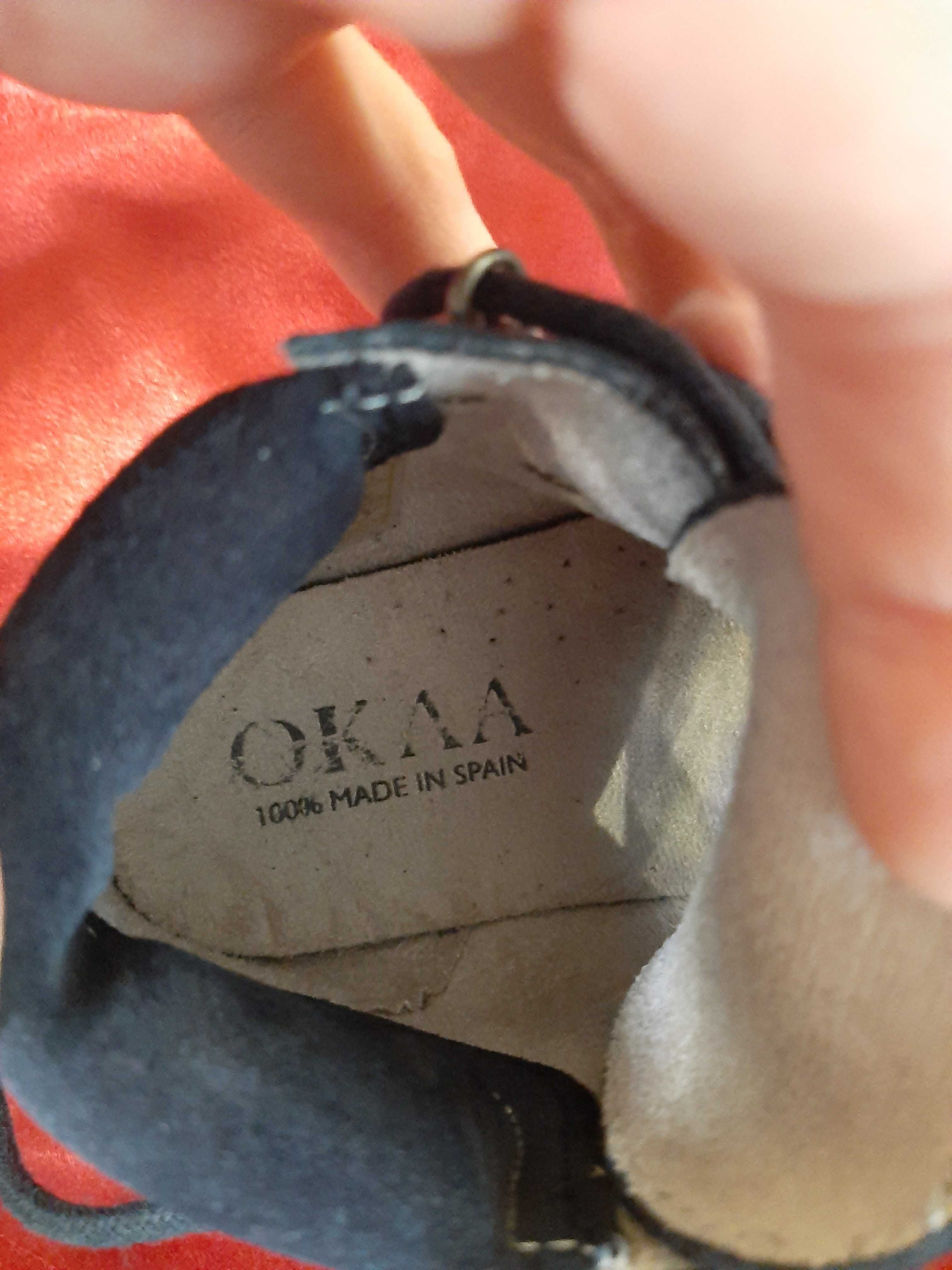 Ботинки Okka (Испания) натуральная кожа размер 24