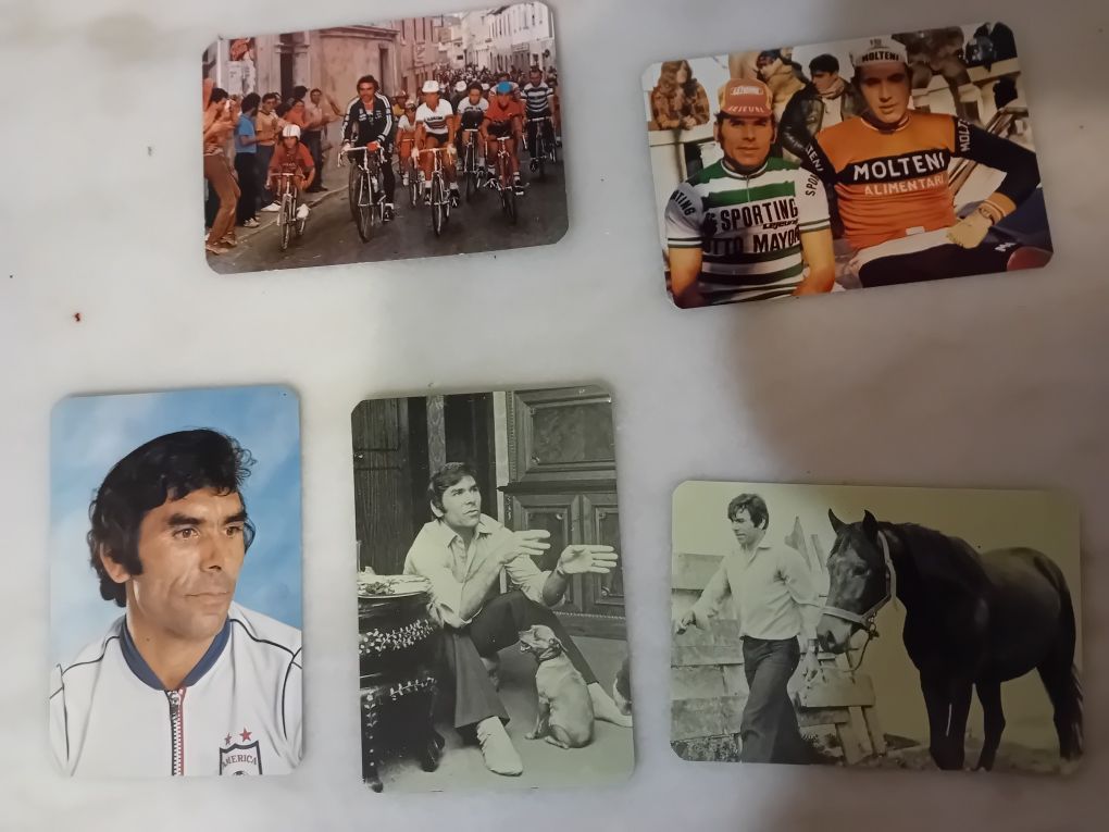 Conjunto de 5 Calendários de Bolso Antigos Joaquim Agostinho