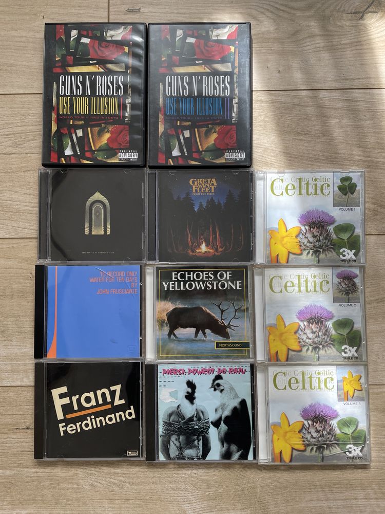 CD DVD Frusciante, G N’R Piersi, Greta van fleet, Franz Ferdinand