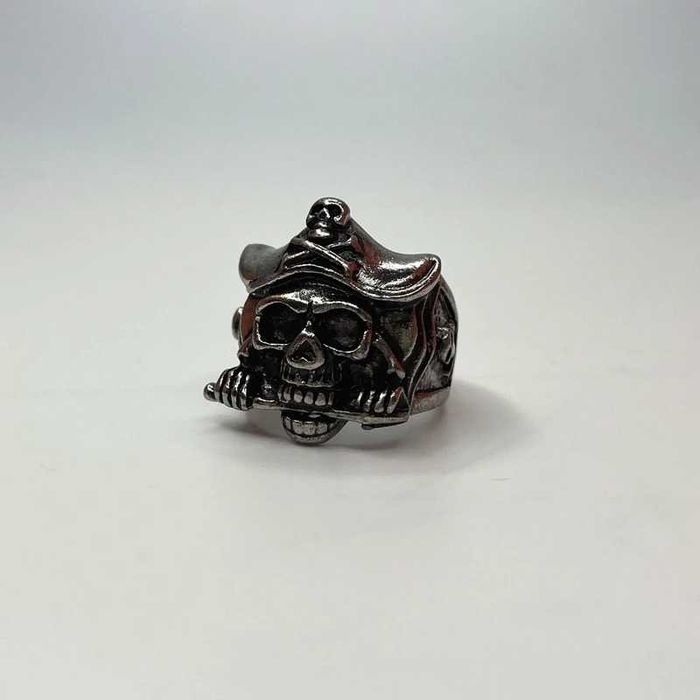 Sygnet pierścionek ring obrączka czaszka srebrny