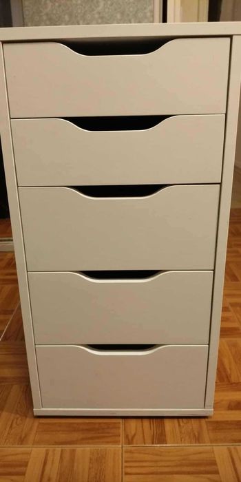 Bloco de gavetas Alex  do IKEA, branco