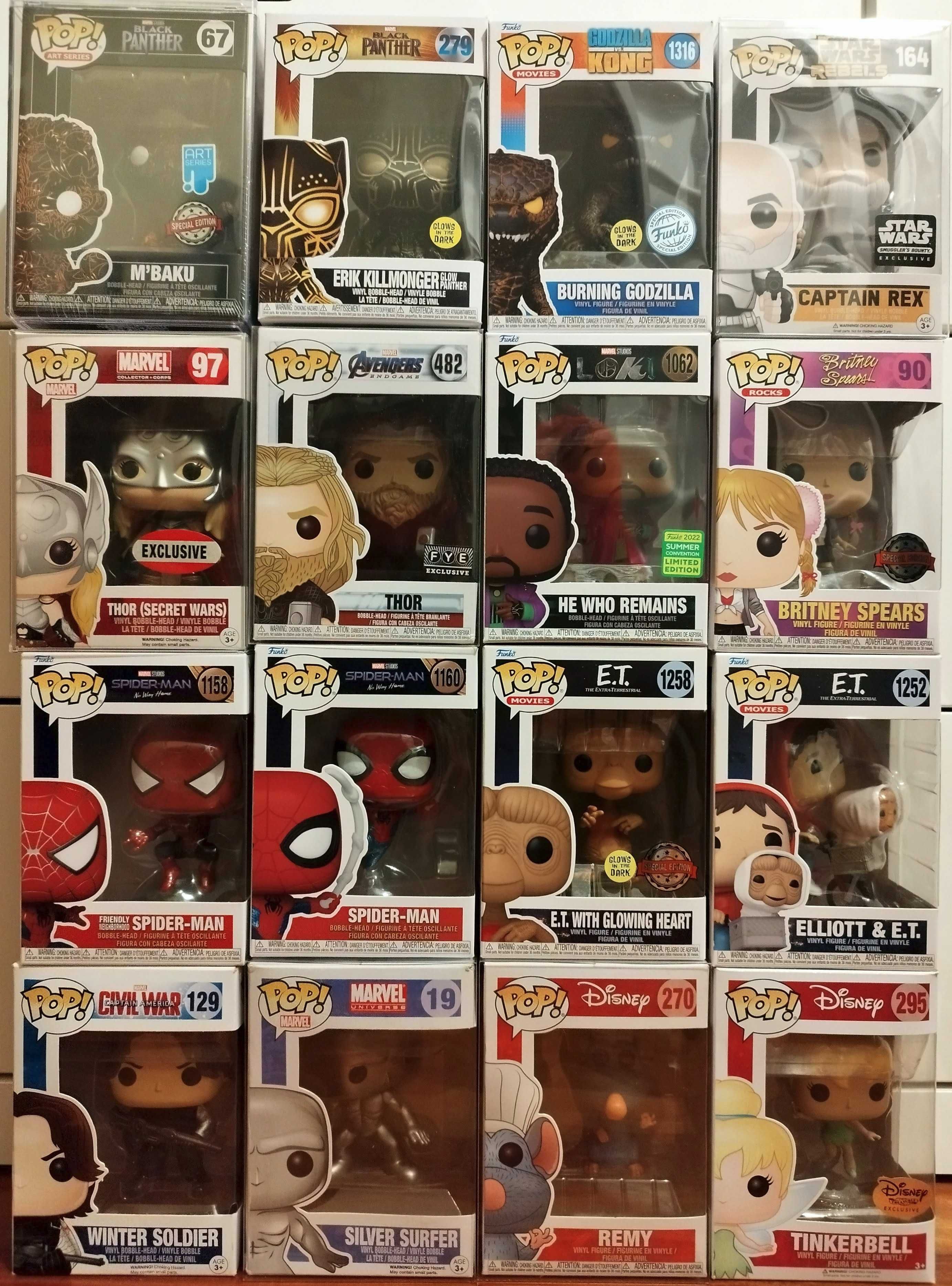 Funko Pop Figures - Marvel, Disney, Star Wars, ...