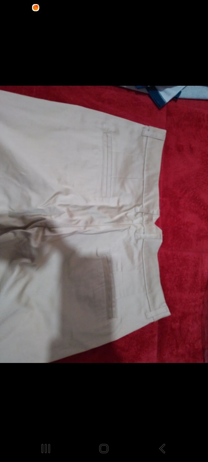 Calça clássica bege