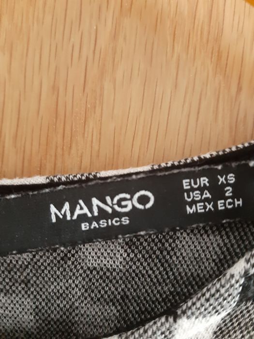 Vestido xadrez Mango XS