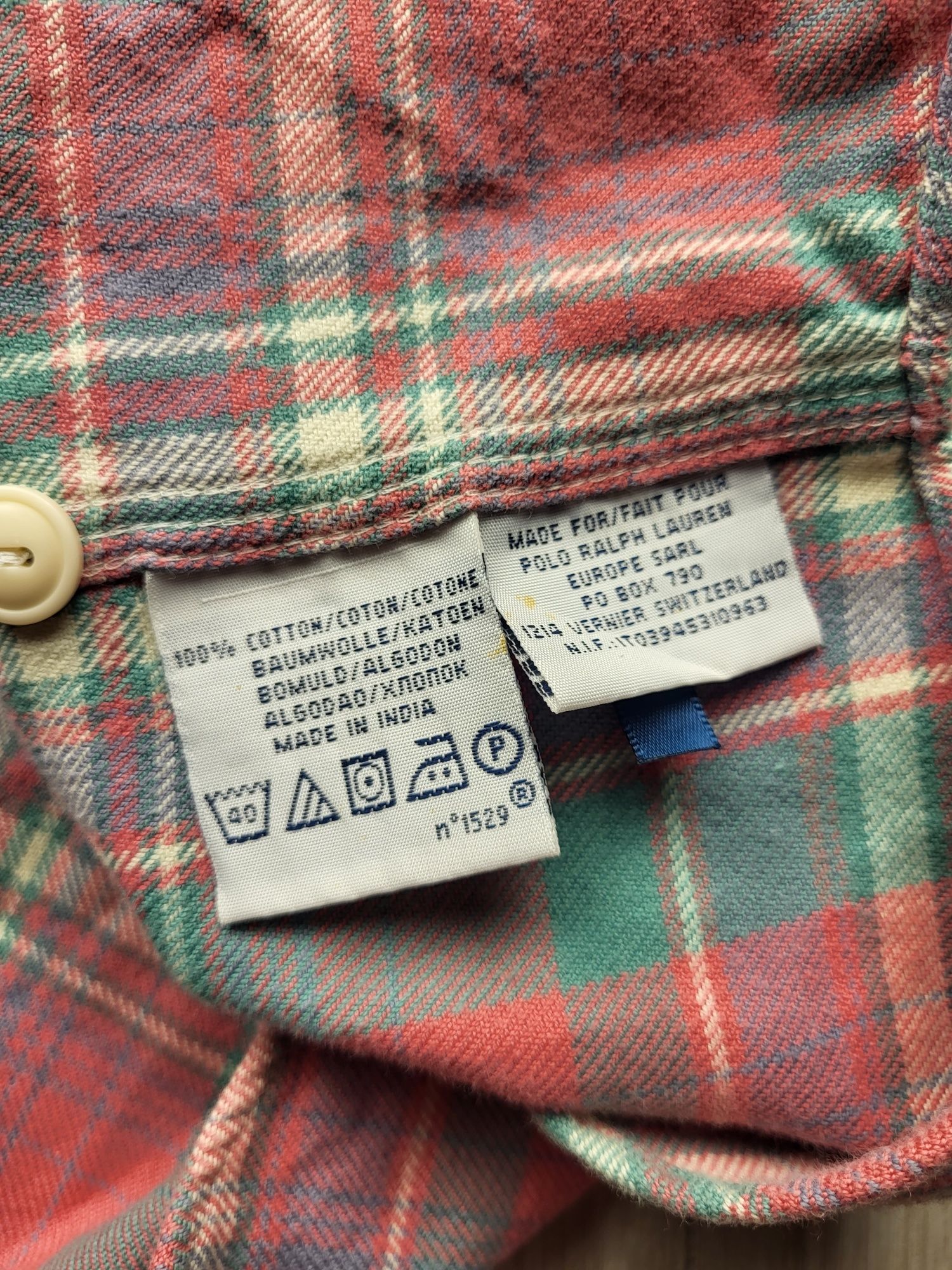 Рубашка сорочка в клітинку Polo Ralph Lauren vintage
