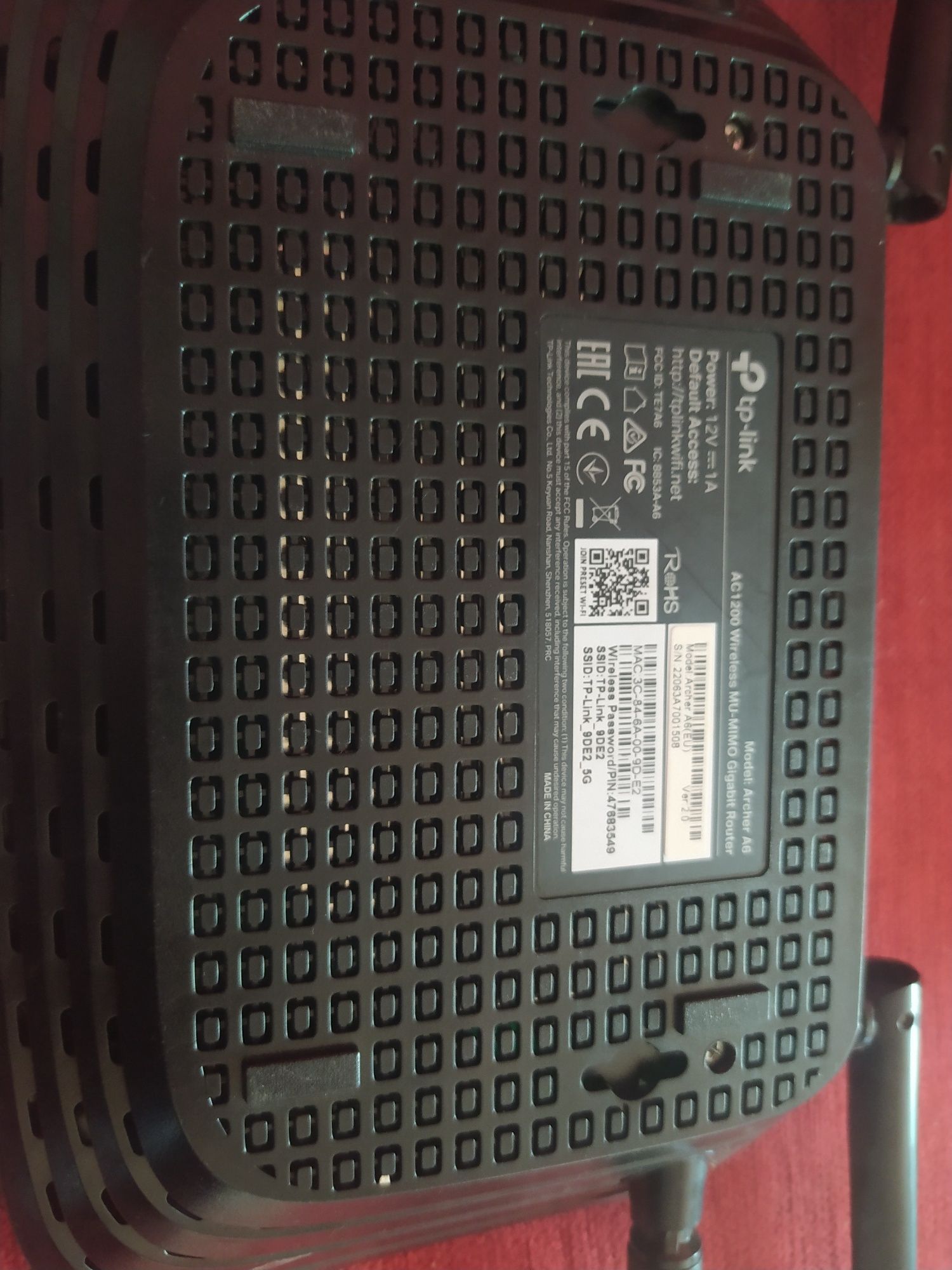 Router TP-Link archer A6