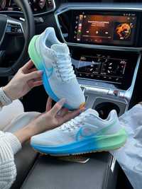 Женские Кроссовки Найк Nike Air Zoom Light Gray Blue Green 36-41 рм.