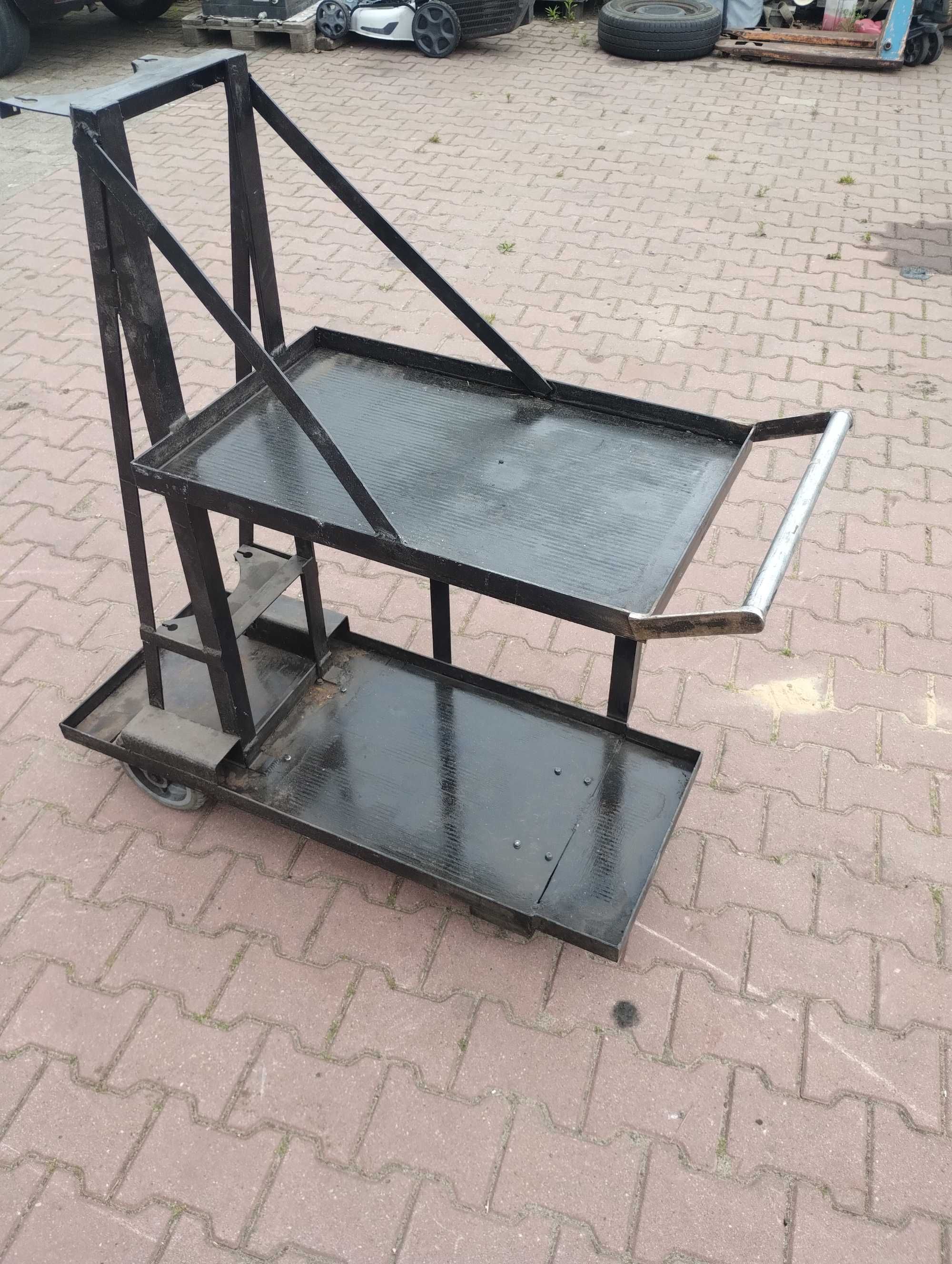 Wózek warsztatowy spawalniczy na 2 spawarki i butle 40kg