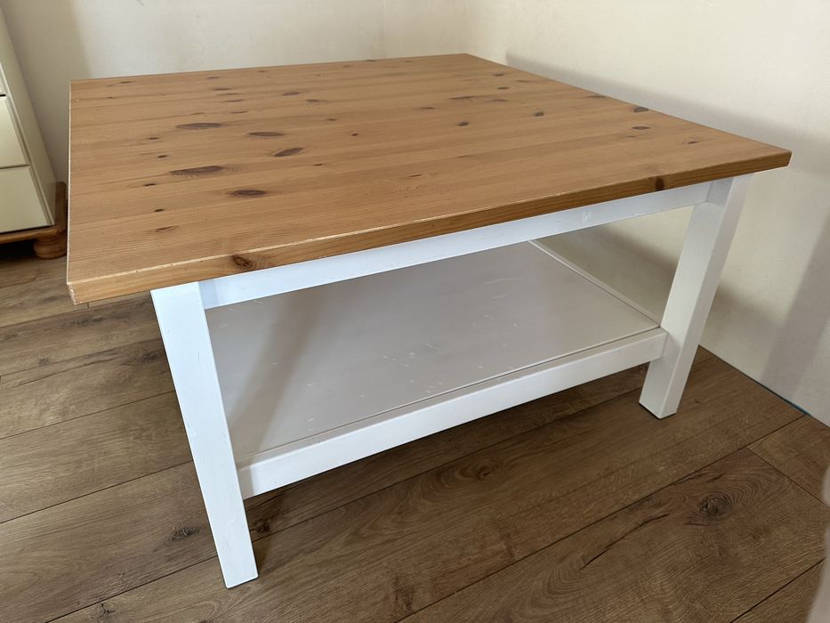 Hemnes stolik kawowy ława biala bejca ikea