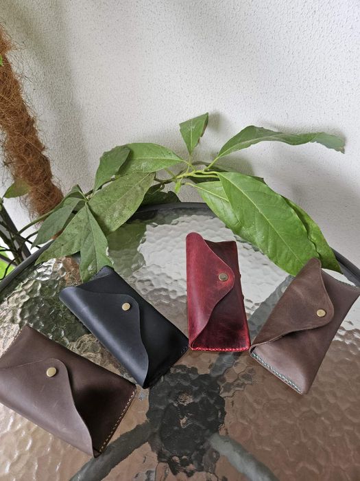 Чохол для окулярів ручної роботи зі шкіри Crazy Horse