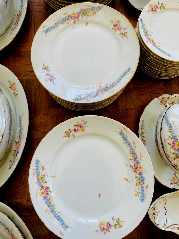 Serviço de jantar, completo, porcelana