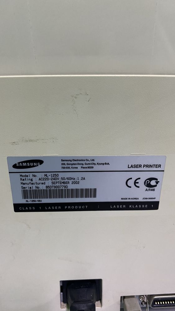 Принтер Samsung ML-1250, у відмінному  стані