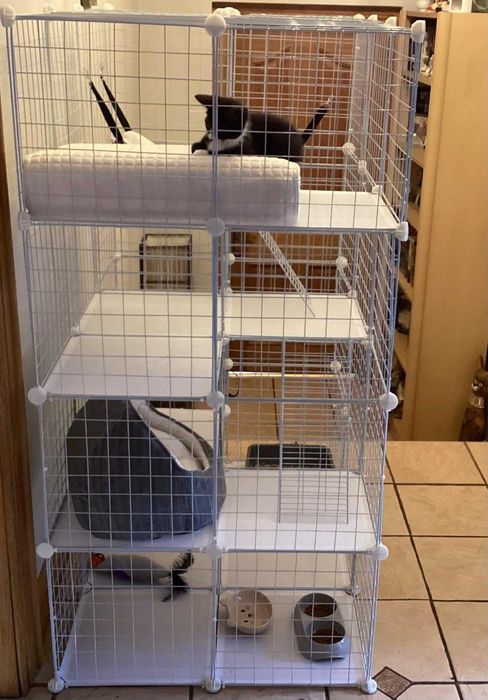 Klatka dla szynszyli królika kota XXL WIELKA NOWA 4 poziomy