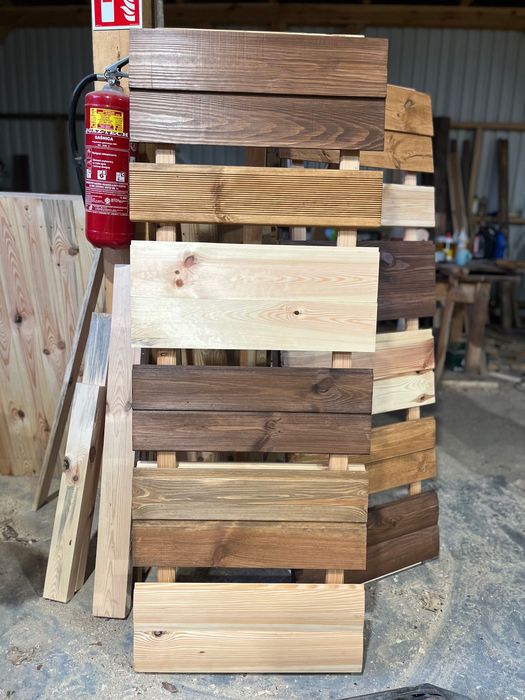 Łaty Dachowe, Podbitka, Boazeria, Deska tarasowa, elewacyjna skośna