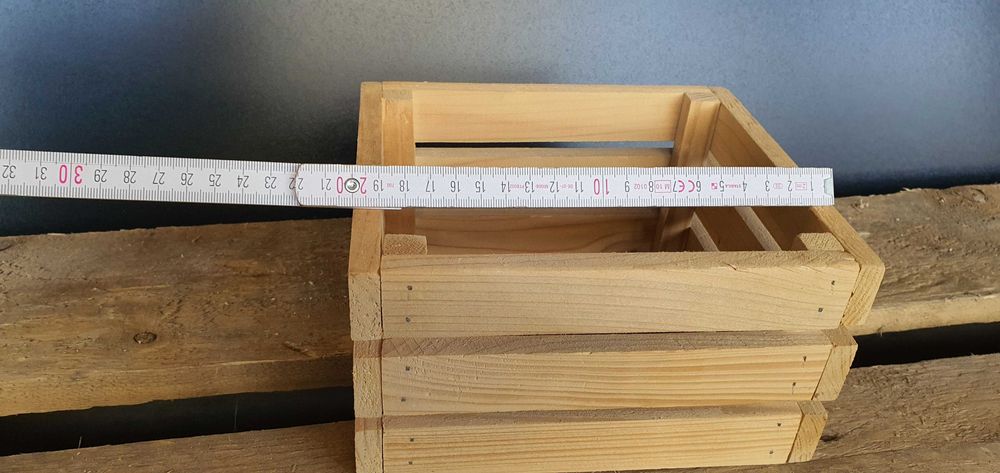 skrzynka drewniana ozdobna 20x18x11