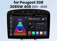 Rádio 9" android Peugeot 408 e 308 CARPLAY WIFI GPS 2/32GB Novo