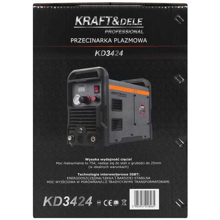 Przecinarka Plazmowa Spawarka do 25 mm Plazma IGBT HF 75A New Mod*