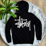 ХС С М Л ХЛ - Stussy Basic - Худи черное - Биг Лого - Стусси
