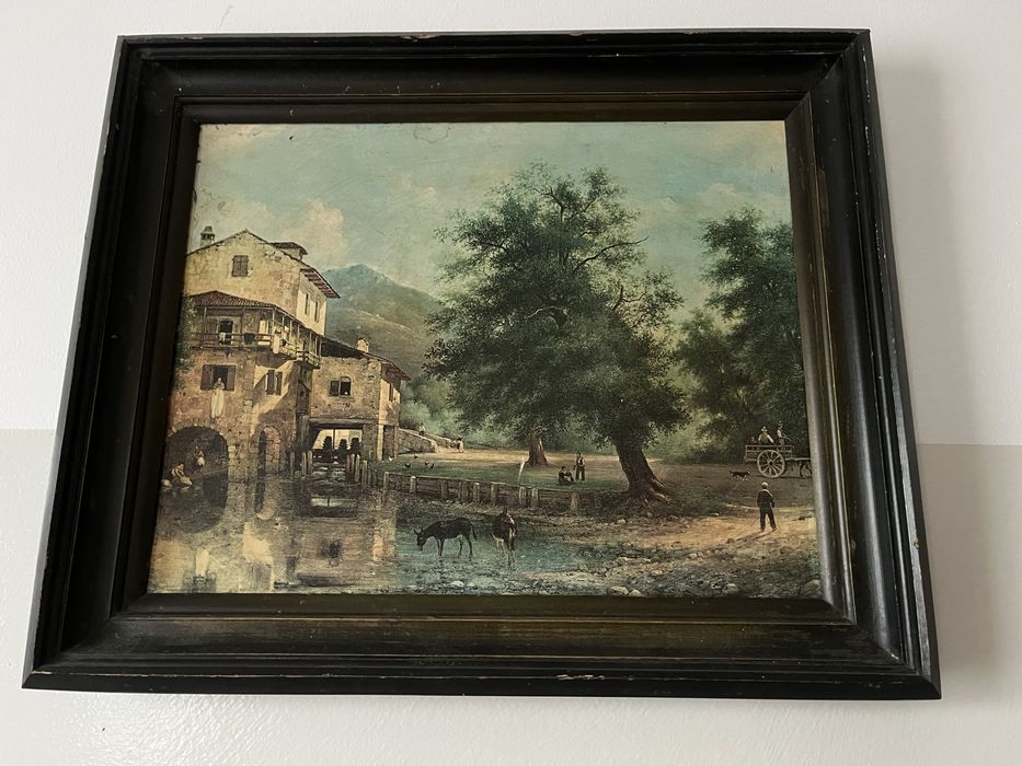 Obraz malowany na plycie