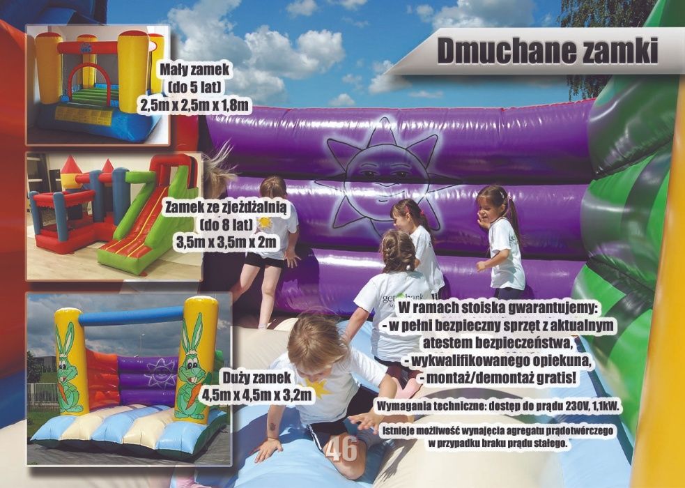 WYNAJEM atrakcje dmuchane - dmuchańce - Atrakcje dla dzieci