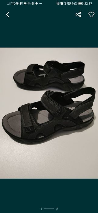 Sandały Męskie Lascape 2 W 1 z Odpinanym Paskiem z Tyłu Lekkie Wygodne