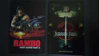 Posters/Placas de Metal: Rambo + Parque Jurássico