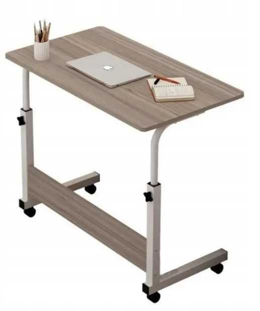 Мобільний стіл 80×40см для ноутбука ДСП дуб Сонома