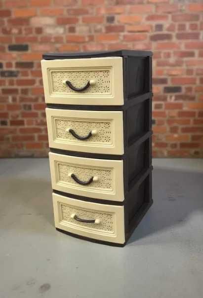 Пластиковий комод тумбочка стелаж полиця для взуття шафа шухляди тумба