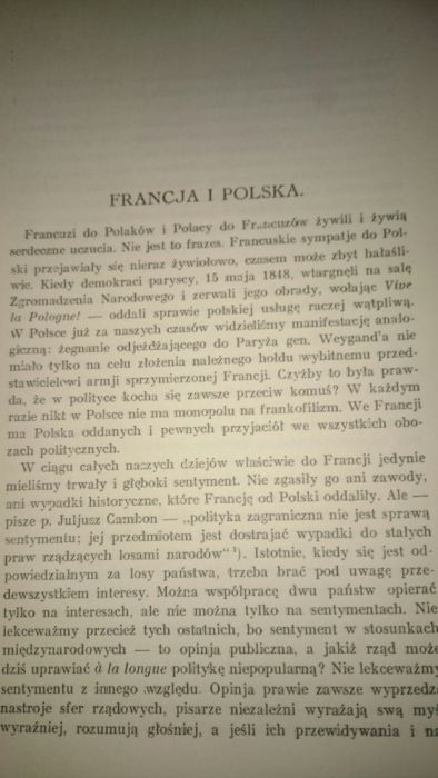 Stara książka Francja I Polska 1930 r