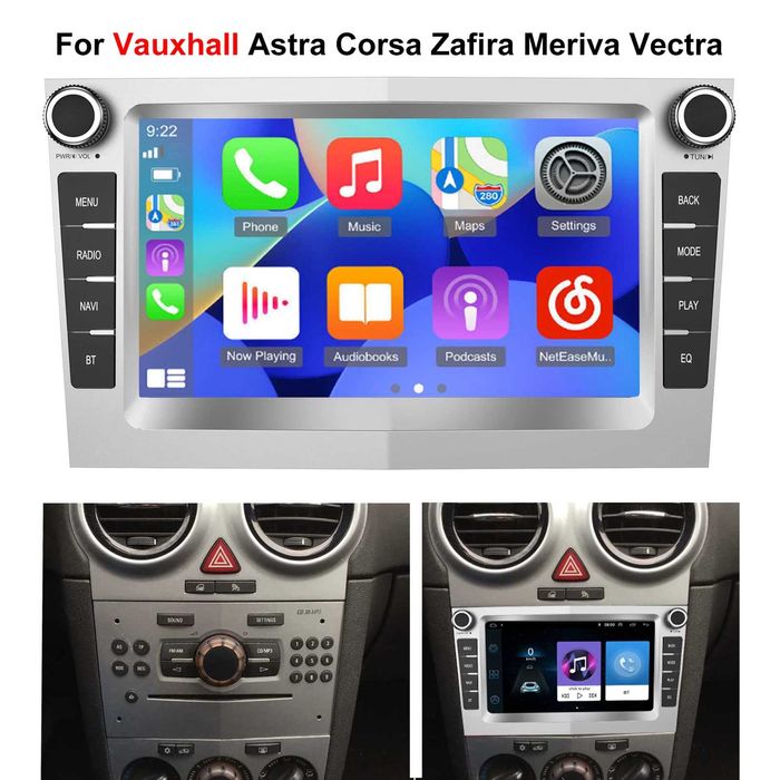 Corsa C/D Astra Zafira Android 14 Radio samochodowe GPS Carplay 64G