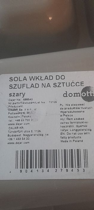2 wklady do szuflady na sztućce