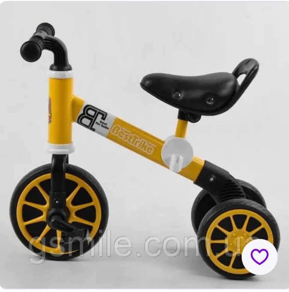 Велосипед Беговел 2в1 трансформер триколісний Best Trike