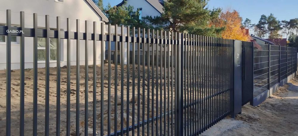 Brama przesuwna z profili pionowych - wys. 1,5/5m plus inne wys i dług