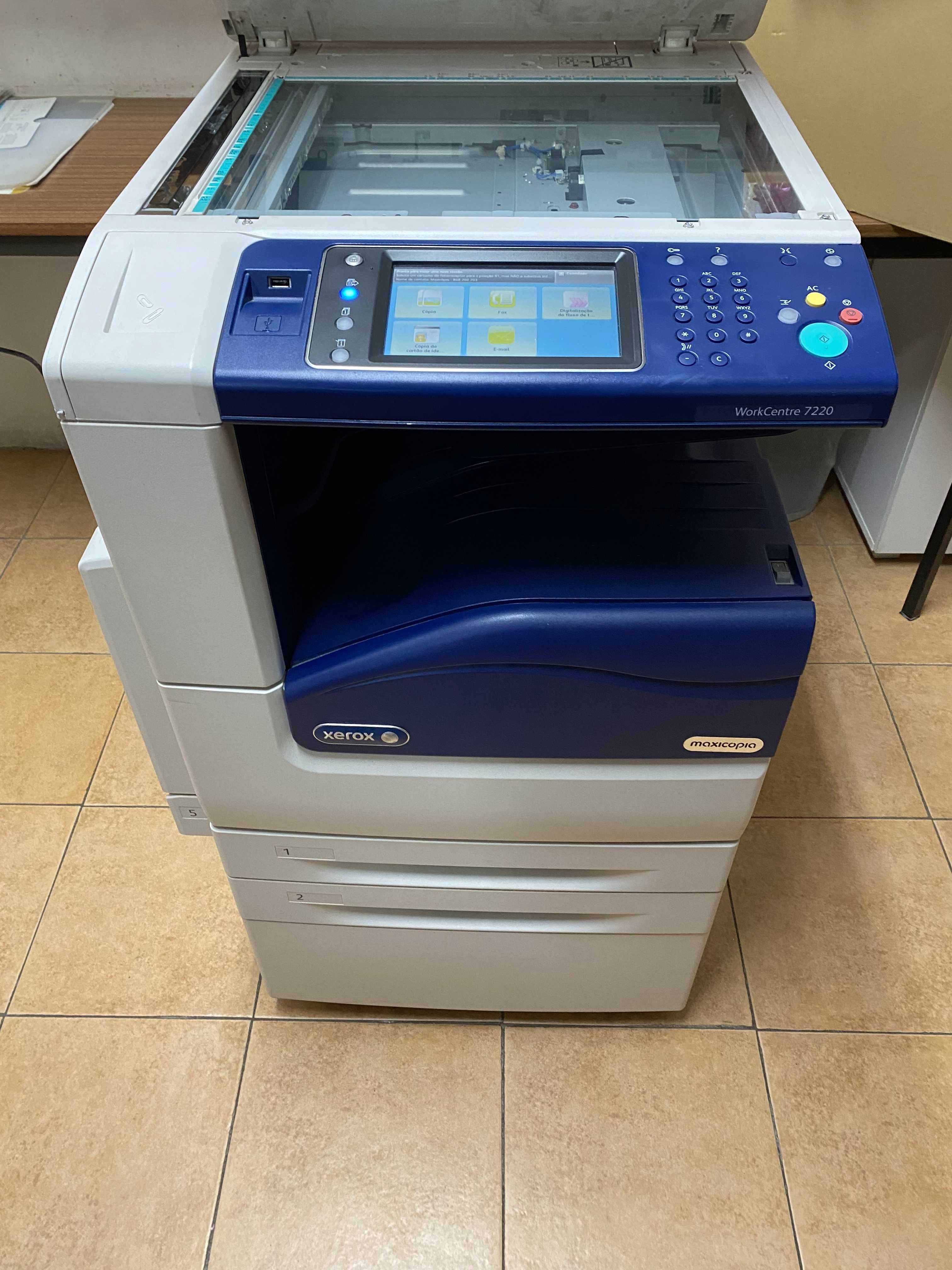 Fotocopiadora, impressora, digitalizadora Xerox 7120 com módulo Fax