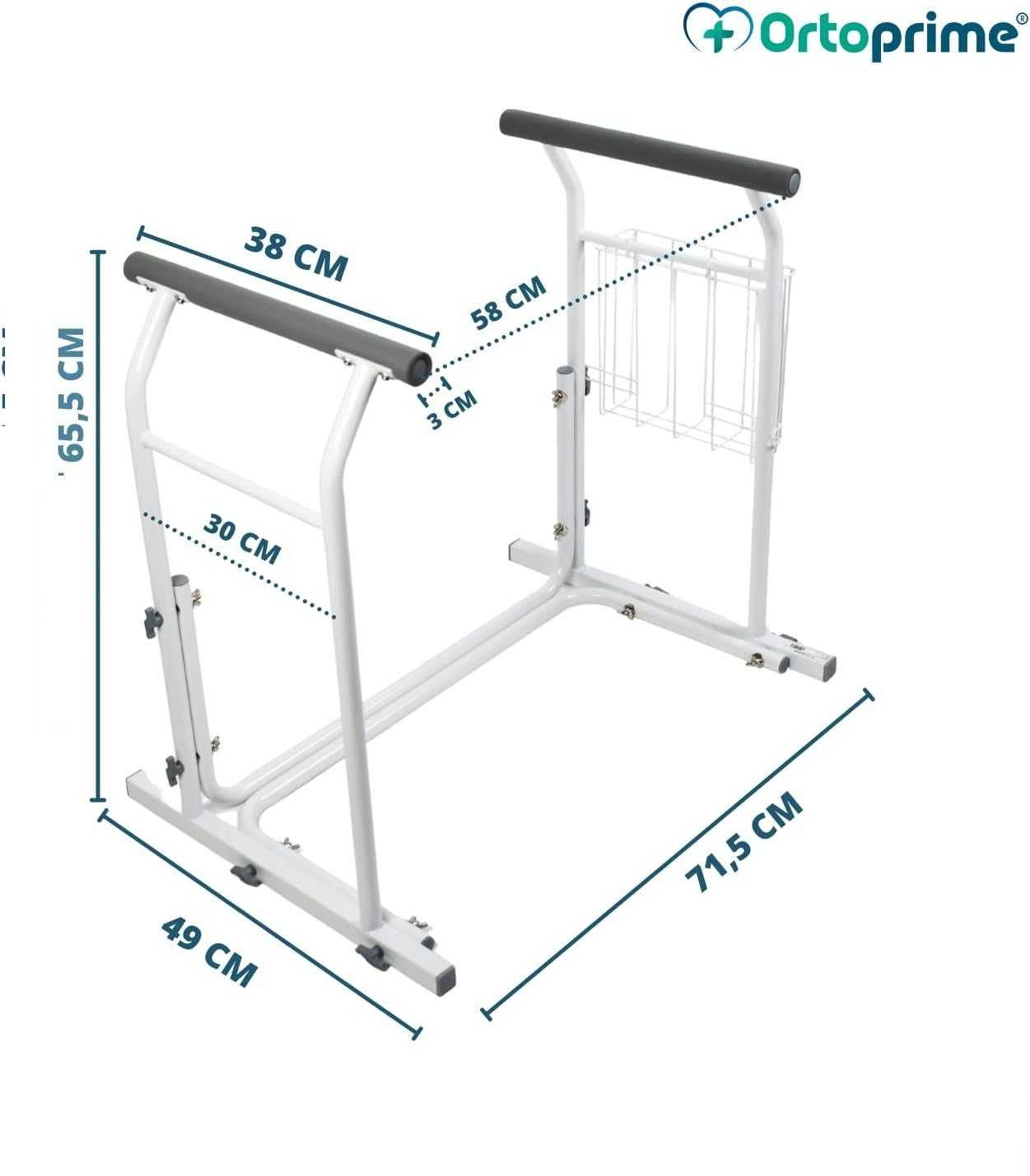 OrtoPrime  Dostawiana podpórka Nakładka do Toalety Wc max 114kg