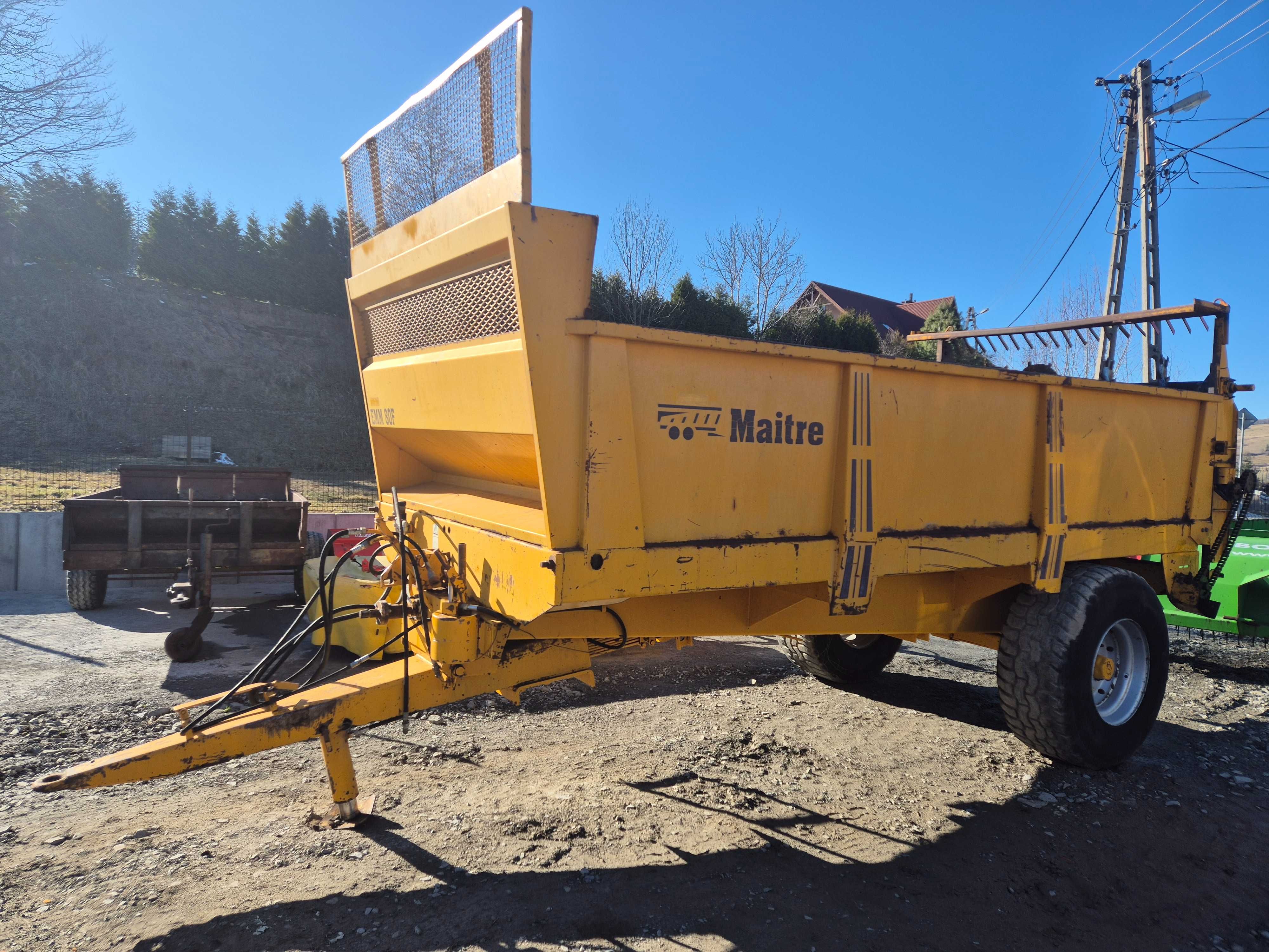 rozrzutnik MAITRE EMM 80 F hydrauliczny posów maitre 8ton rozrzutniki