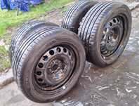 4 opony letnie Hankook 205/55/R 16+felgi stalowe "16"