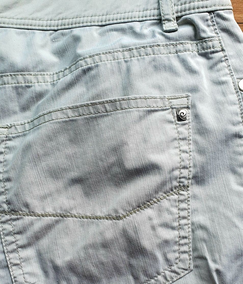Spodnie materiałowe Pierre Cardin casual bawełniane letnie L ecru beż