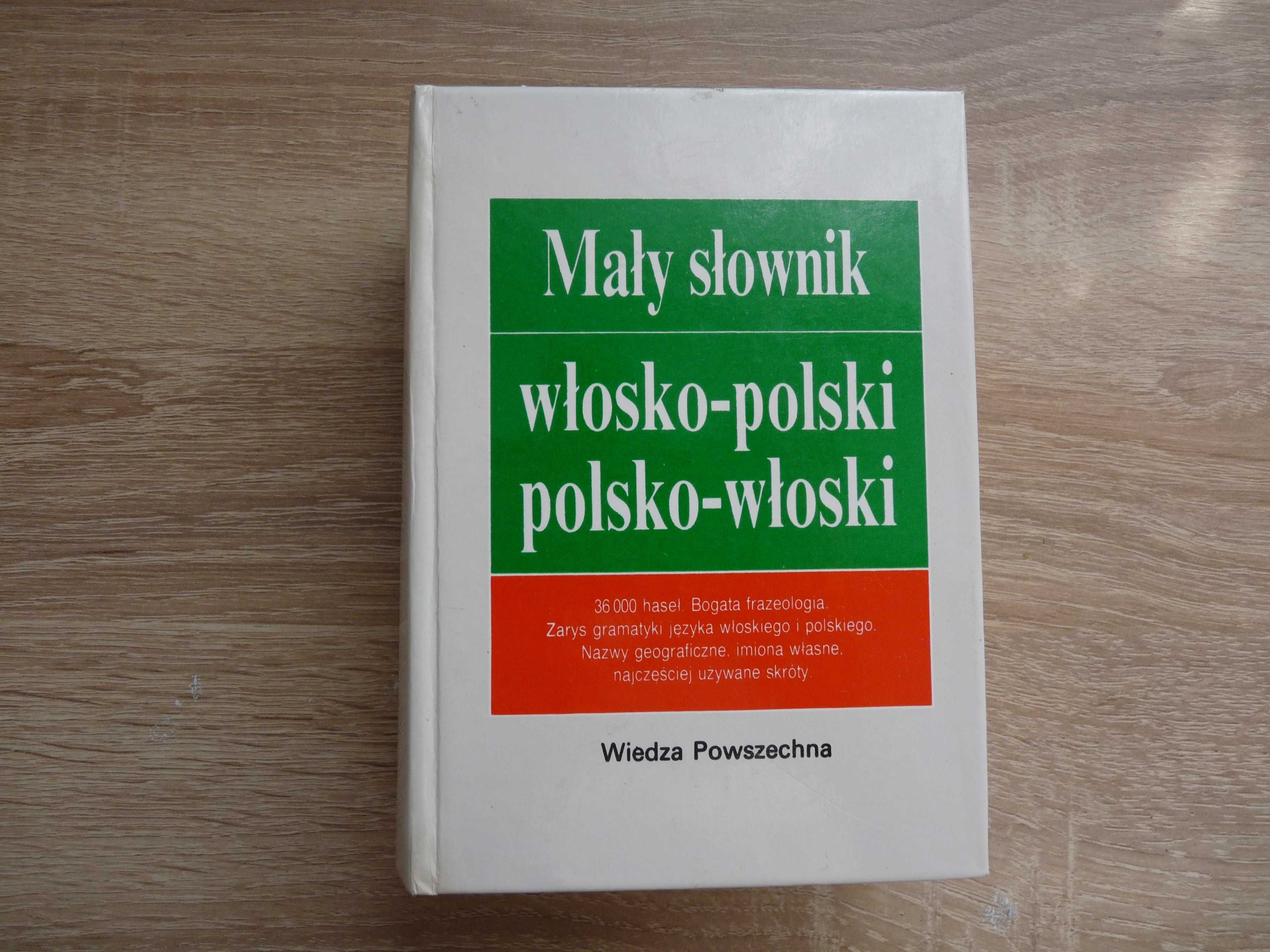 mały słownik włosko-polski polsko-włoski stan bdb