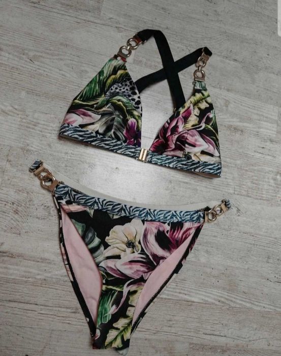 Strój kąpielowy dwuczęściowy bikini sexi sexy plaża plażowy S M