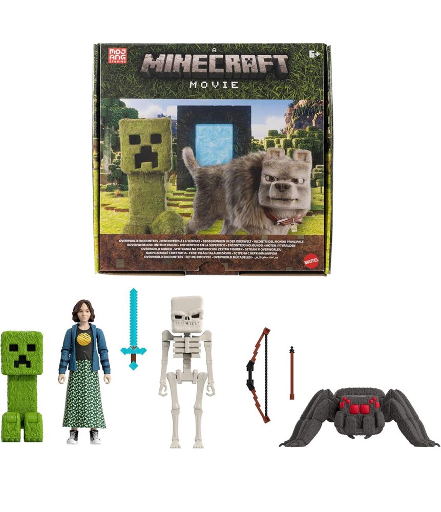 Набор Minecraft Movie Майнкрафт Фильм крипер скелет паук девушка