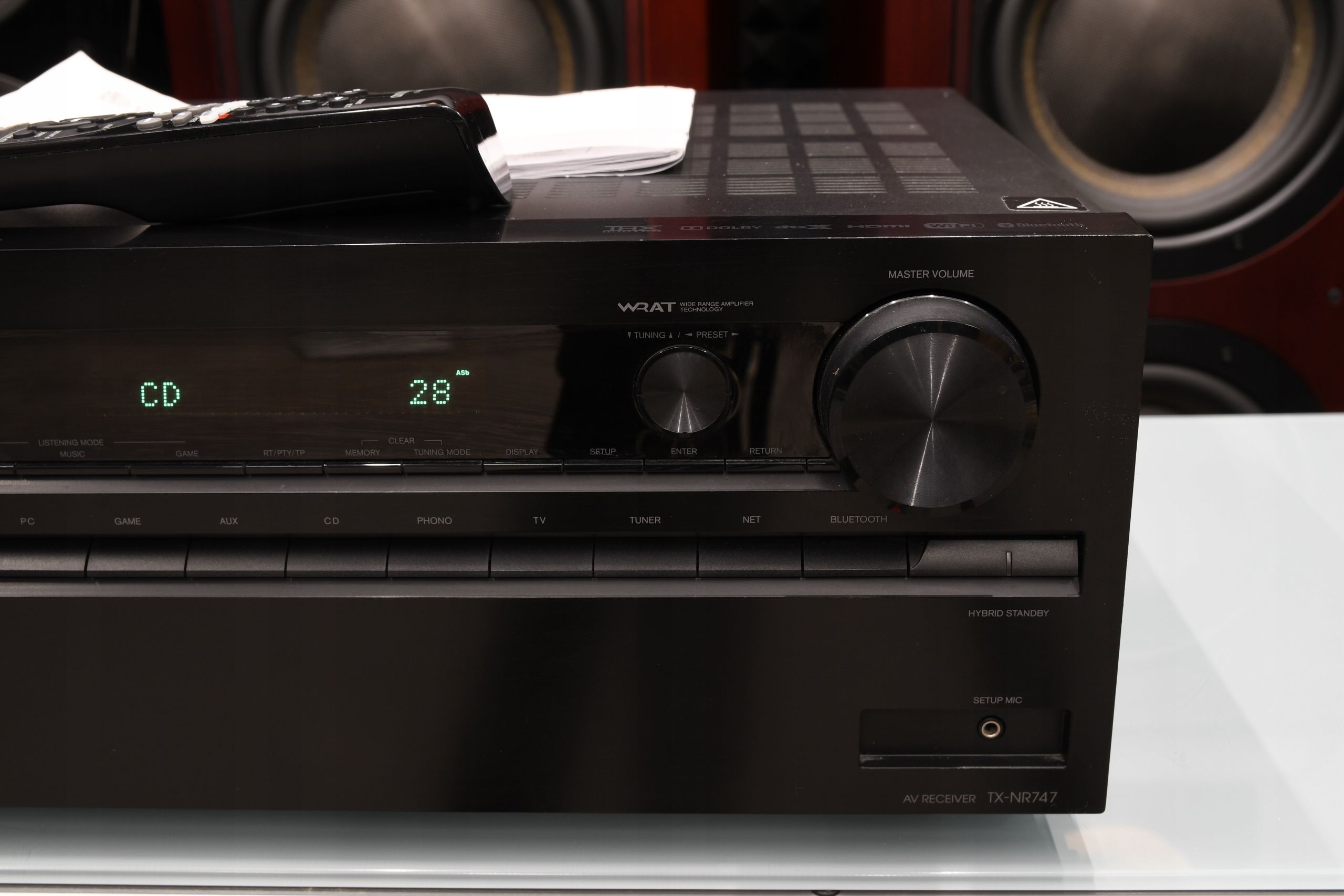 amplituner wzmacniacz do kina domowego stereo Onkyo TX-NR747 Atmos