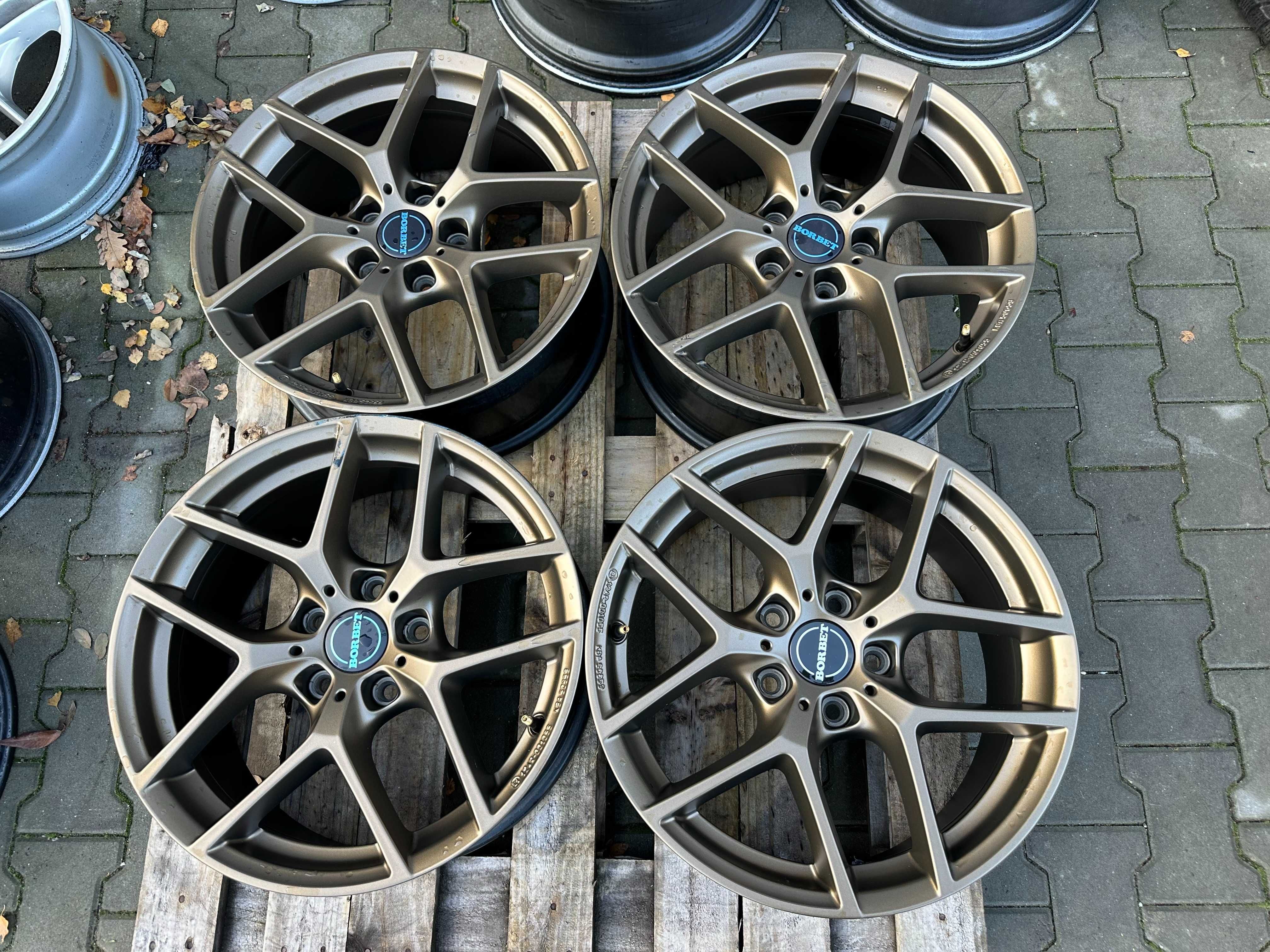 5x120 8j x 18" et34 Borbet BMW komplet alufelgi