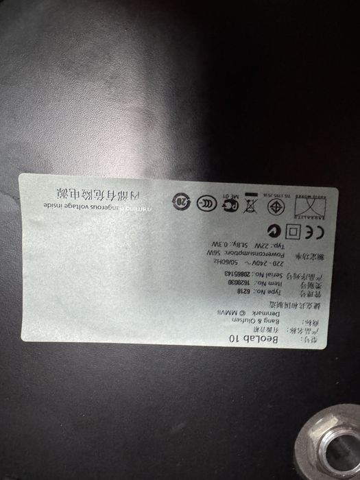 Bang Olufsen beolab 10 wieszak ścienny