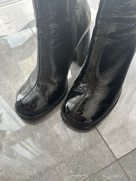 Черевики (ботільони) лакована натуральна шкіра