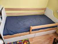 Łóżko dziecięce 160x80 cm jesionowe wraz z materacem