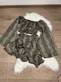 Леопардовый шёлковый костюм