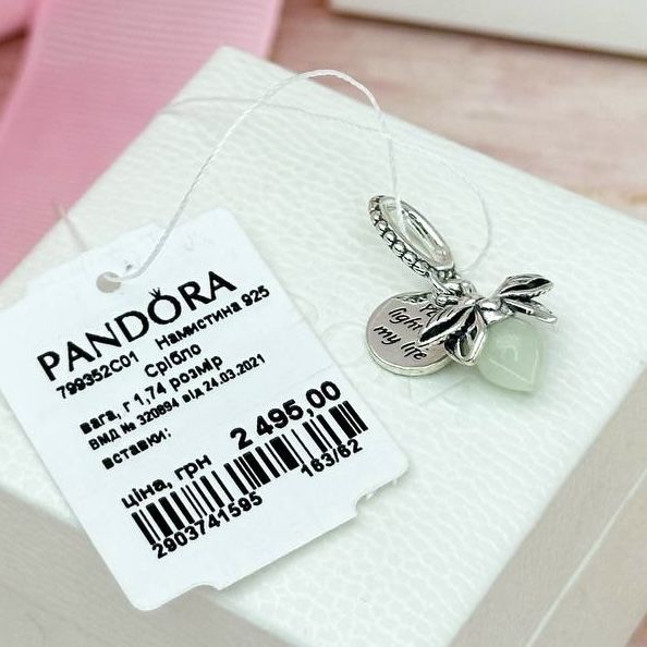 Срібна намистина в стилі Pandora Свiтлячок 799352C01