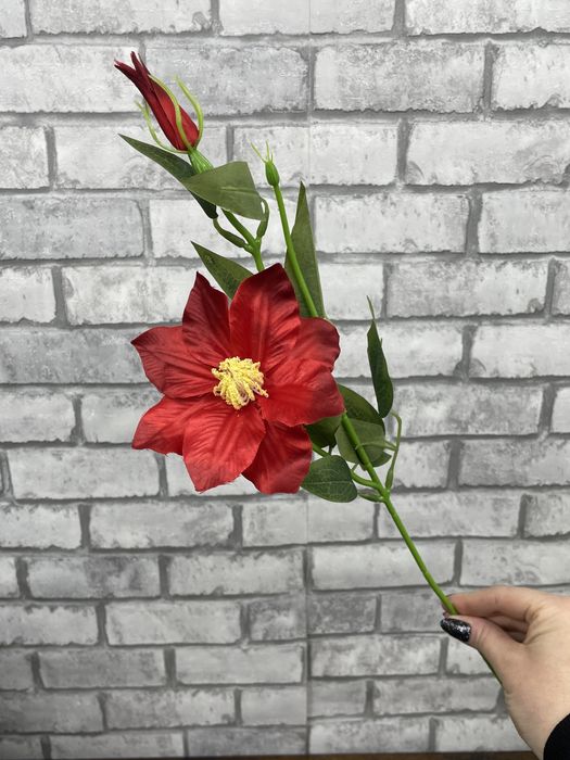 Klematis galazka, 3 kolory kwiaty sztuczne